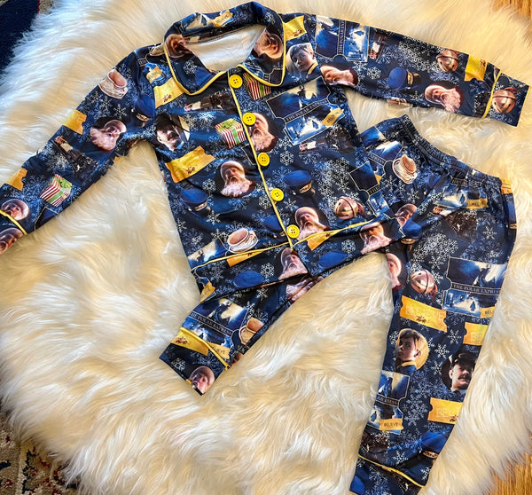 Christmas Train Express Pajama Set