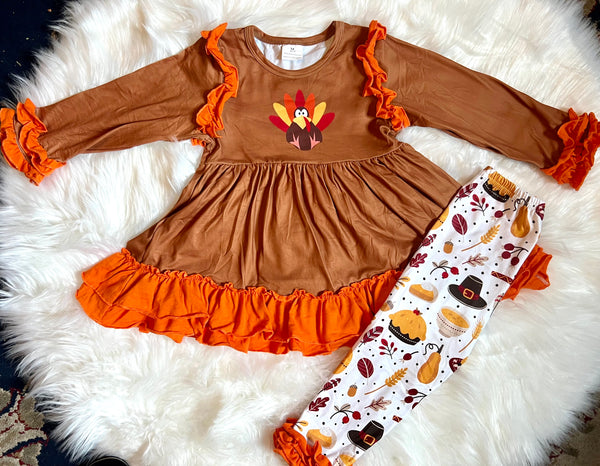 Thanksgiving Turkey Dress Set