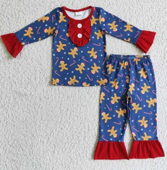 Christmas Gingerbread Pajama Set - Preorder