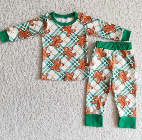 Christmas Gingerbread Pajama Set A - Preorder