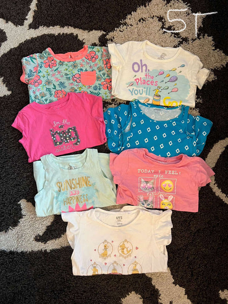 Girl Summer 5T Top Lot