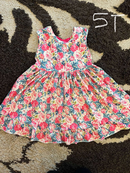 Girl Floral Tank Dress 5T