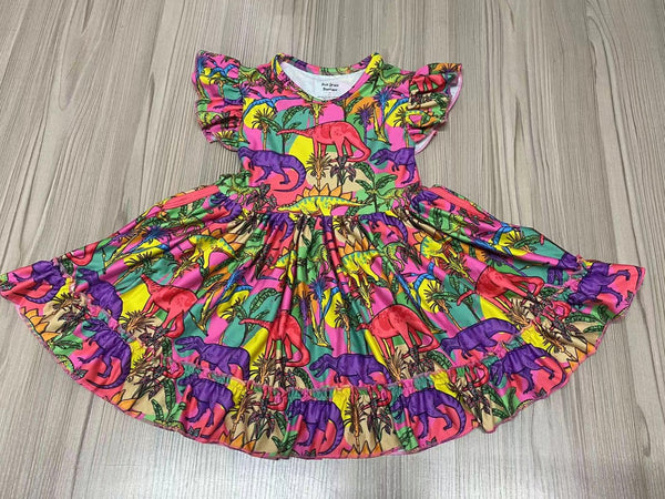 Dinosaur Twirly Pocket Dress