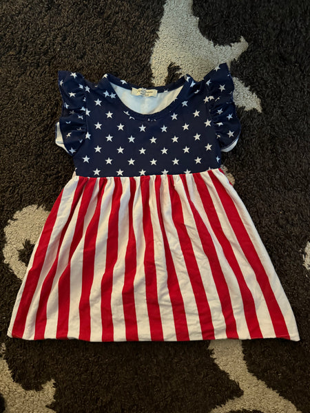 4T Patriotic 4th of July Dress