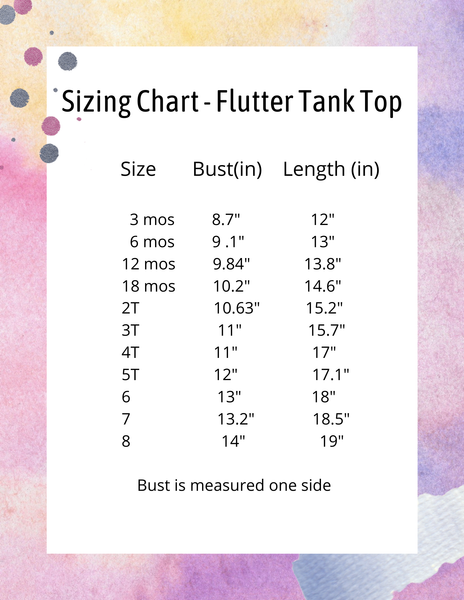 Solid Flutter Tank Top - Preorder TAT up to 6-8 weeks