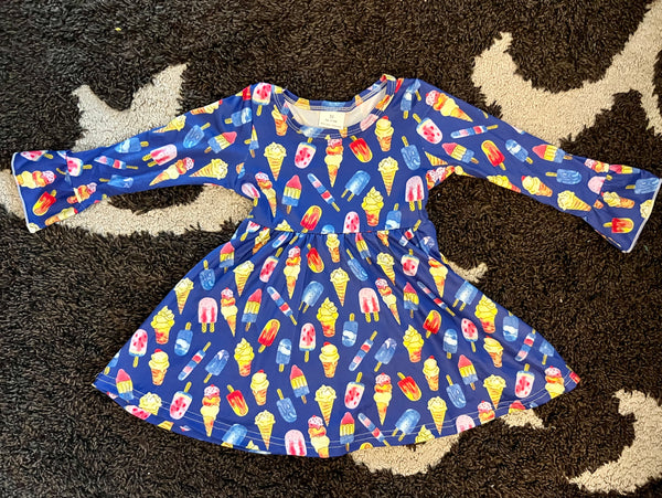 Ice Cream Twirly Dress 12/18 mos NEW