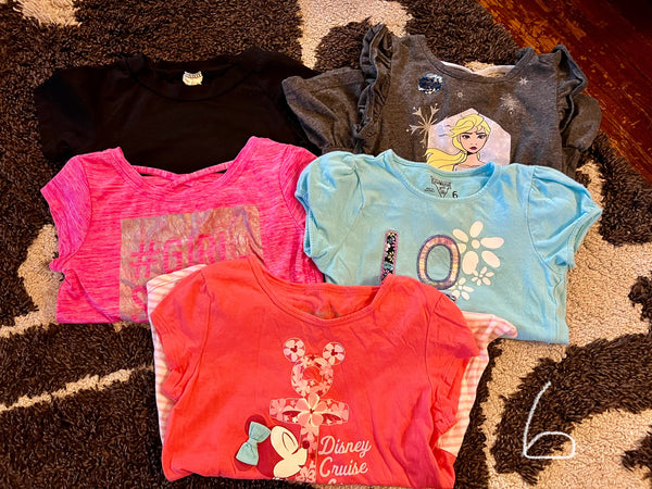 Size 6 Girl Summer Tops Lot