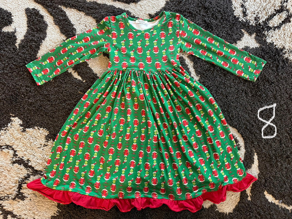 Grinch Long Dress Size 8