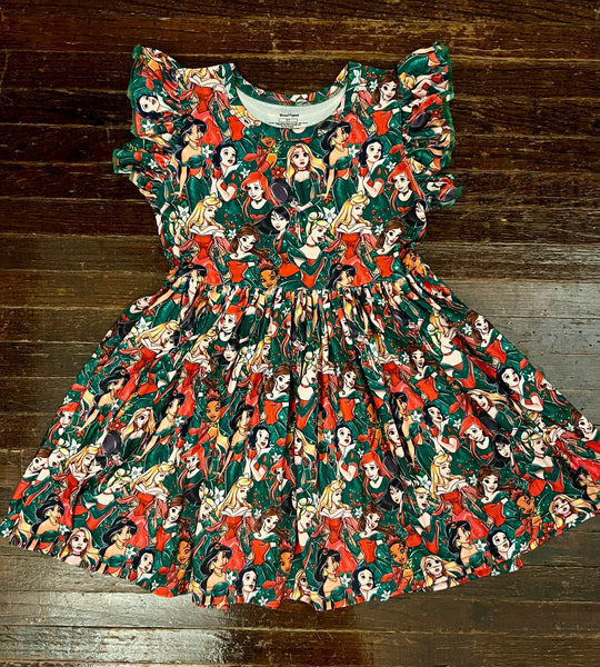 Christmas Princess Dress - Preorder up to 6-8 weeks