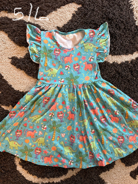 Dinosaur Dress 5/6