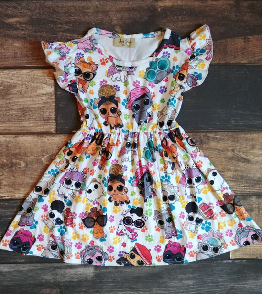 Dolls Pet Print Dress