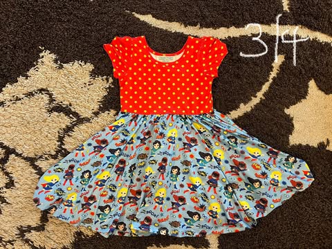 Girl Hero Dress Size 3/4