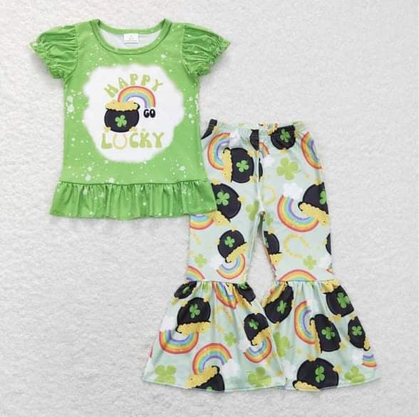 St. Patrick Happy Go Lucky Outfit - Preorder TAT 2-3 weeks