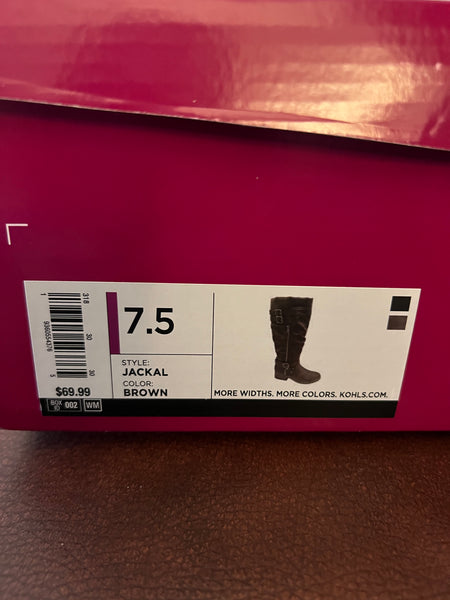 Women Brown Boots Size 7.5 New