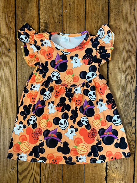 Pumpkin Halloween Mouse Dress