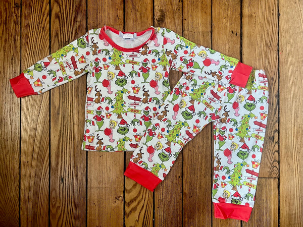 Christmas Grinch Knit Pajama Collection