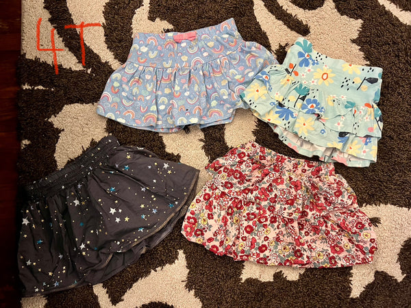 Girl Skorts and Shorts Lot 4T