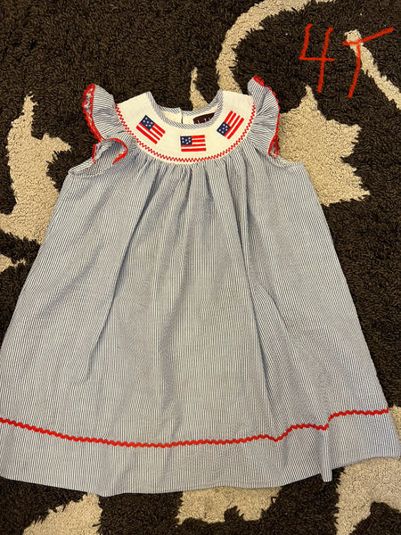 4T Girl Smock Dress