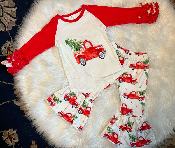 Christmas Red Truck Outfit