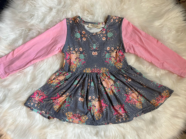4T Floral Peplum Top