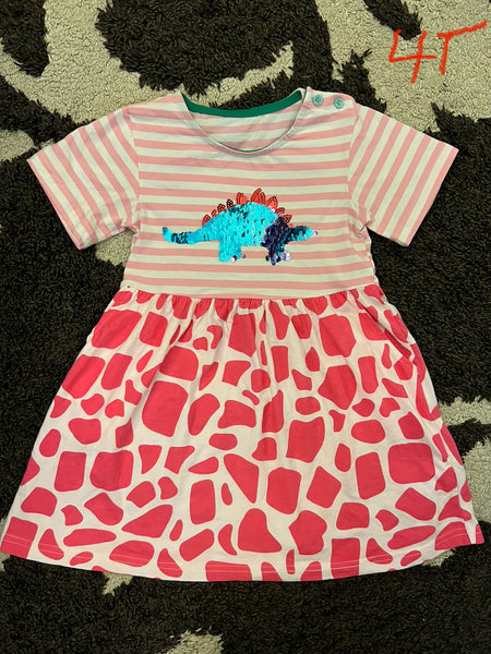 4T Girl Dinosaur Dress