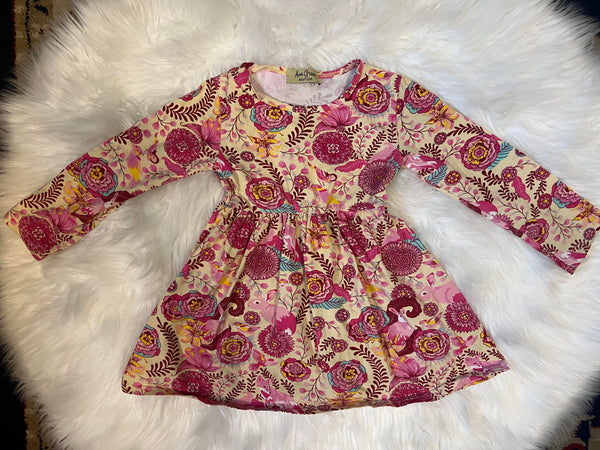 4T Pink Floral Dress