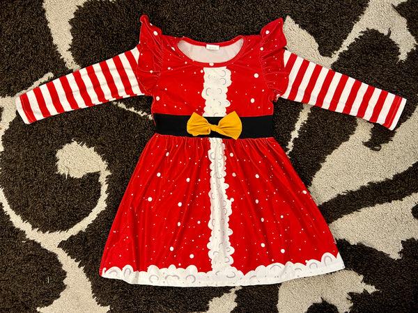 Christmas Print Dress 4T