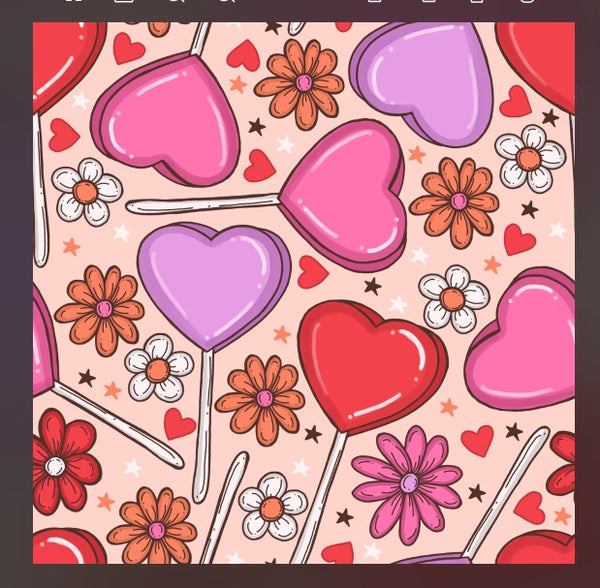 Heart Lollipop Print Dress - Preorder TAT up to 6-8 weeks