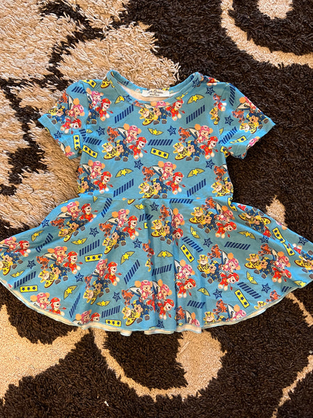 4T Paw Patrol Peplum Top