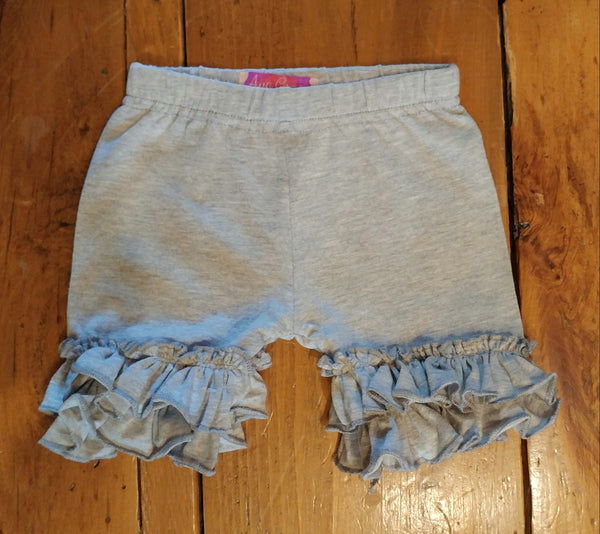 Heather Grey Ruffle Shorts