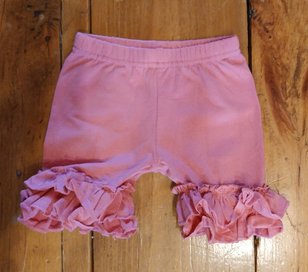Mauve Pink Ruffle Shorts