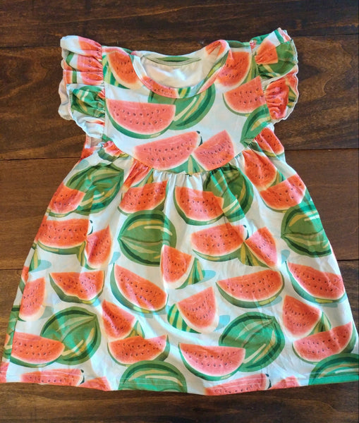 Watermelon Pearl Milk Silk Dress
