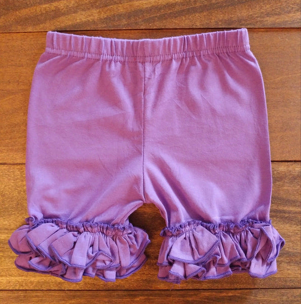 Purple Ruffle Shorts - Ava Grace Boutique