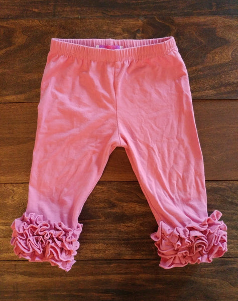 Mauve Pink Icing Capri Shorts