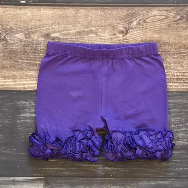 Purple Double Icing Shorts - Ava Grace Boutique