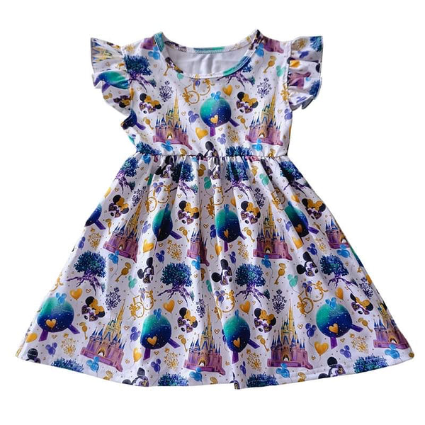 Magical Kingdom Mickey 50th Anniversary Girl Ruffle Dress