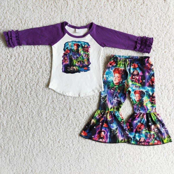 Hocus Pocus Purple Top and Belle Bottom Outfit Set