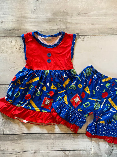 Back to School Ruffle Girl Outfit