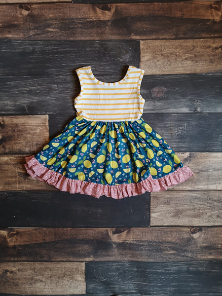 Lemon 🍋 Tank Ruffle Dress