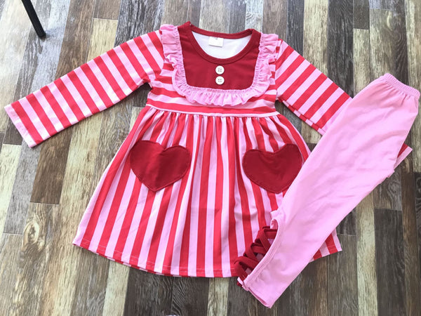 Pink Hearts Valentine Outfit