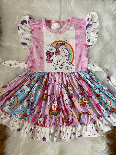Unicorn Twirly Dress