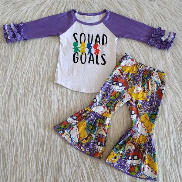 Squad Goals Rugrats Top and Belle Bottom Set