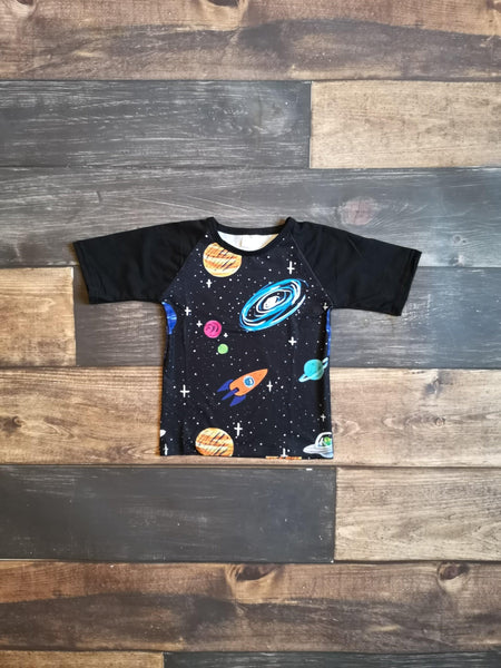 Space Raglan Top - Ava Grace Boutique