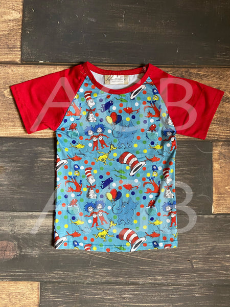 Thing 1 and Thing 2 Raglan Top - Unisex