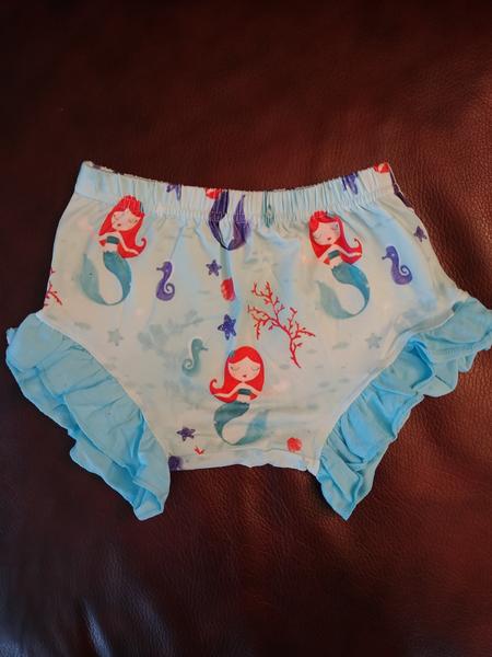 Mermaid Ruffle Girl Bloomer Shorts