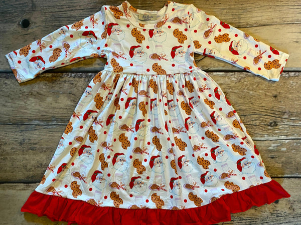 Santa Cookies Christmas Pajama Gown - Ava Grace Boutique