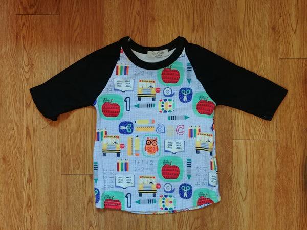 Back To School Unisex Raglan Shirt - Ava Grace Boutique