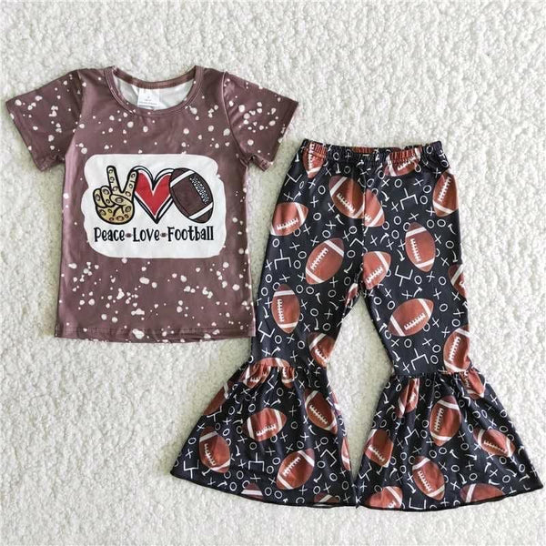 Football Top and Belle Bottom Outfit Set