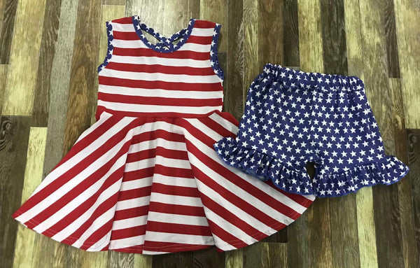 4th of July Patriotic Girl Summer Girl Outfit