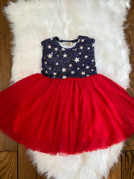 4th of July Tulle Girl Dress